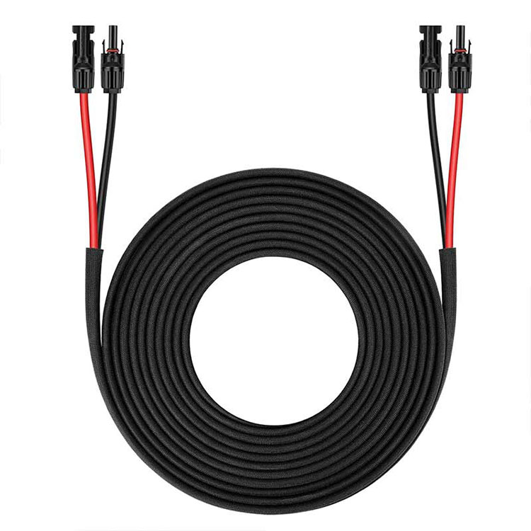 כבל מאריך לפאנל סולארי-25FT 10AWG(6mm2) חוט סולארי טווין